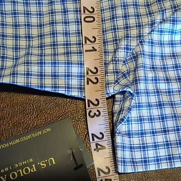 NWT US Polo Assn Men's Woven Short Sleeve button down shirt - Picture 7 of 8